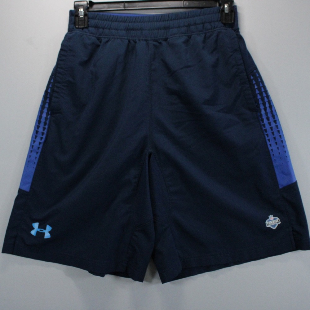 Under Armour NFL Combine Authentic Shorts Navy Blue Mens SM/P Football Athlete